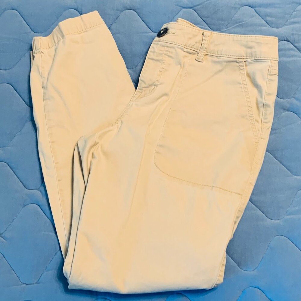 Cabi The Hutton Tan Jogger Pants Size 10+